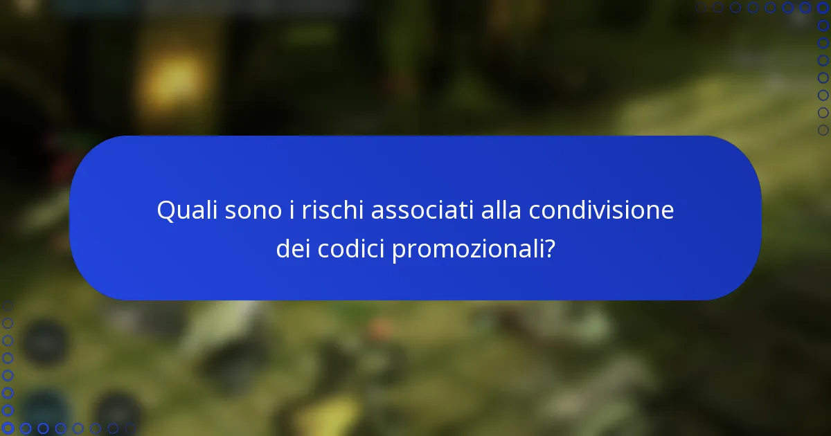 Quali sono i rischi associati alla condivisione dei codici promozionali?